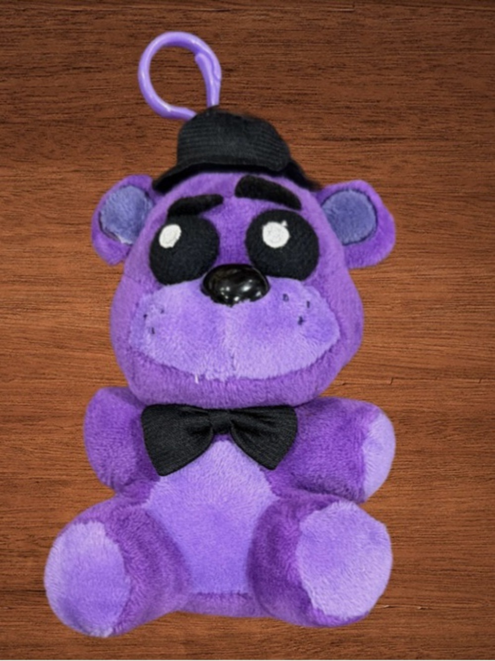 SANSHEE FNAF SHADOW FREDDY PLUSH.PURPLE W/BLACK HAT 6โ STUFFED ANIMAL